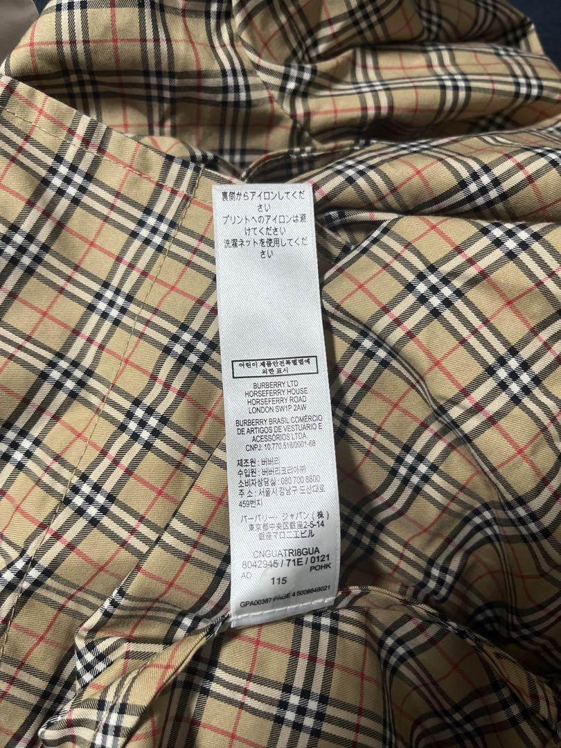 BURBERRY チェック柄 長袖ワンピース 8Y - メルカリ