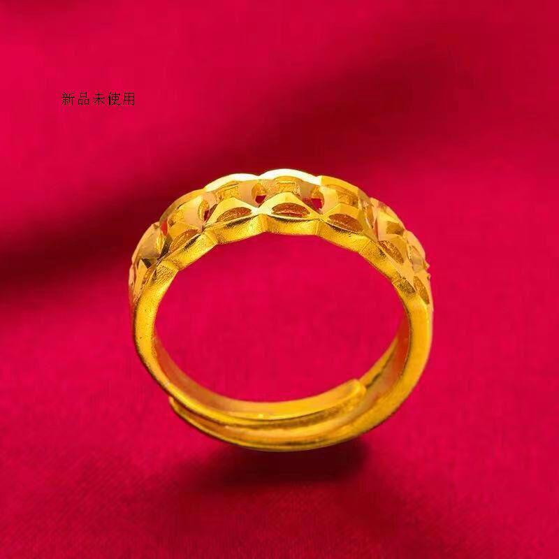 ホワイトデⒻ ?新品?24K金コイン開きリング女性のリング黄金9997595 jUHbN-m71268333408 ┳アレルギー