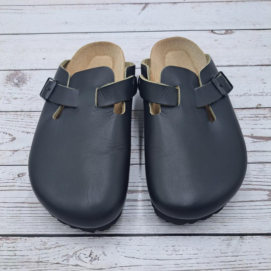 美品 BIRKENSTOCK ビルケン 22.5 BOSTON サンダル 黒