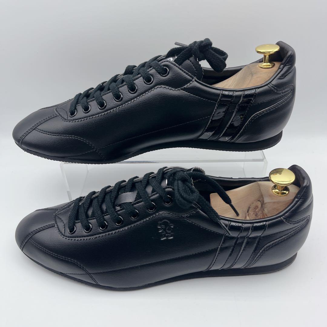 極美品 PATRICK パトリック ダチア レザースニーカー 44黒 27.5