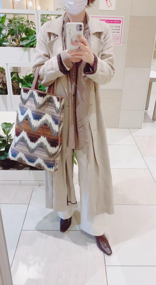 最終★新品★ plage シルクリネンガウン リネンコート 最終☆新品☆ plage シルクリネンガウン リネンコート（セール