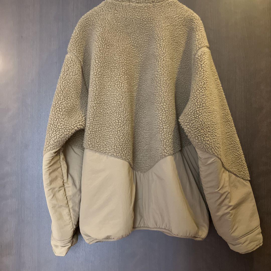 GU UNDERCOVER BEIGE フリース ボアジャケットL