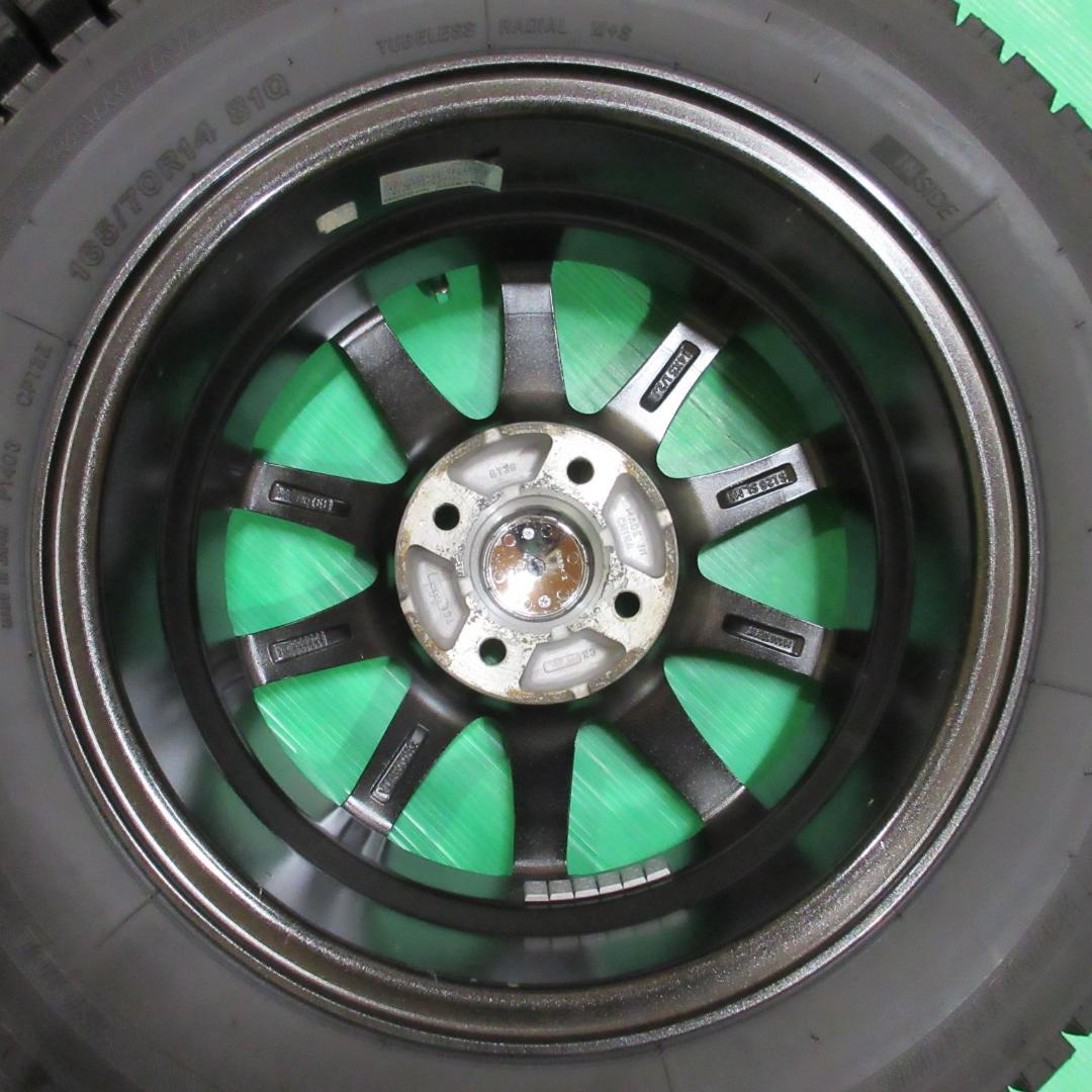 ヴィッツ 165/70R14 2023年バリ山スタッドレス アクア ポルテ 画像4