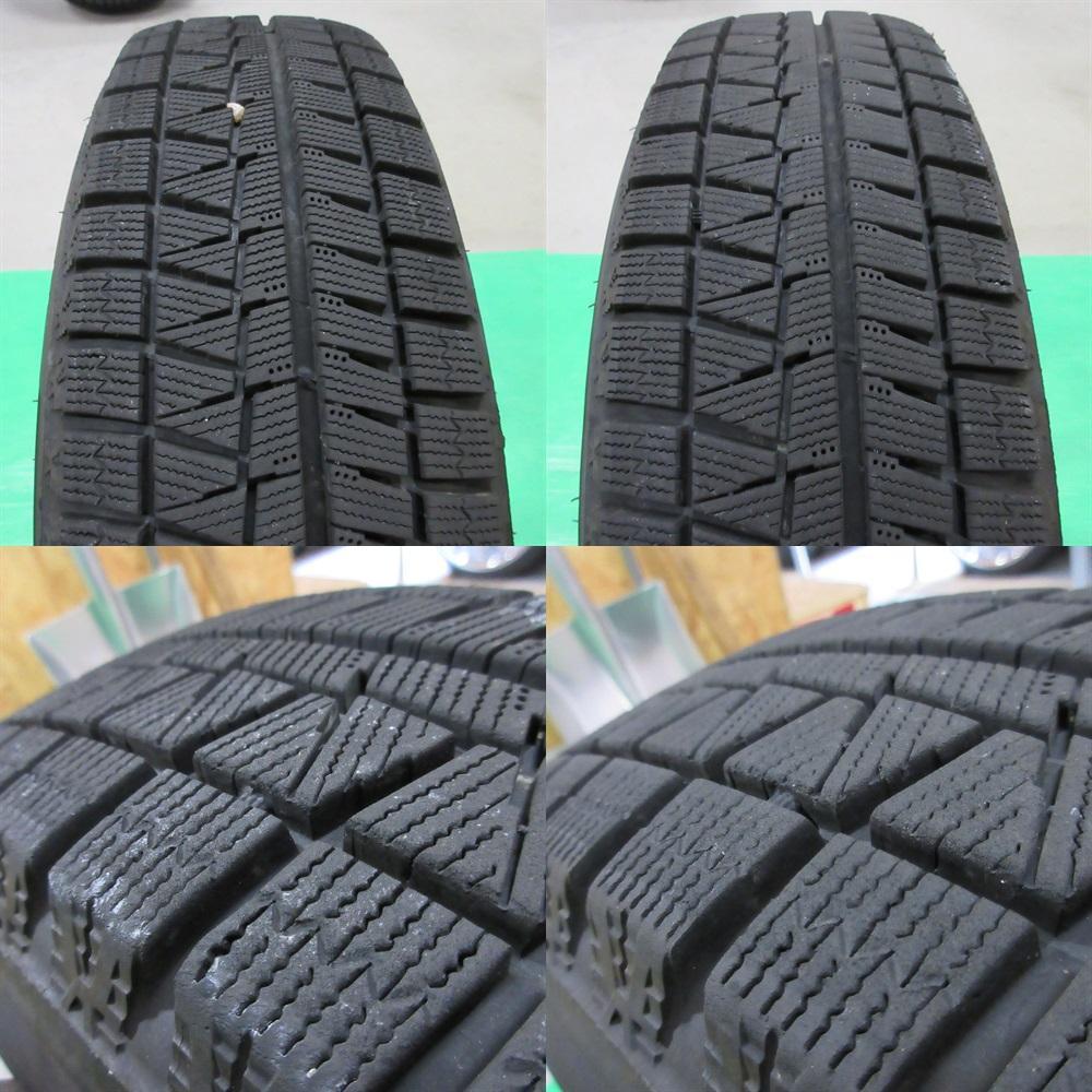 ヴィッツ 165/70R14 2023年バリ山スタッドレス アクア ポルテ 画像9