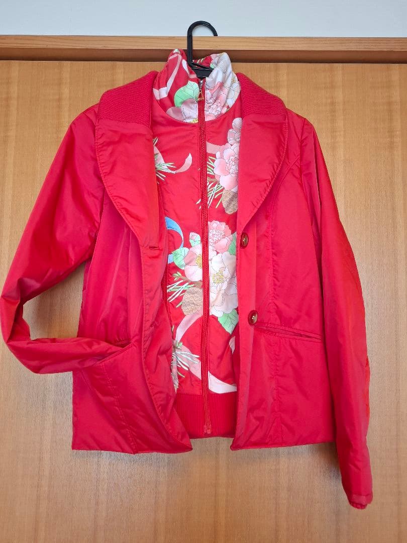 LEONALD SPORT レオナール ブルゾンジャンパー 赤レッドM・LEONARD