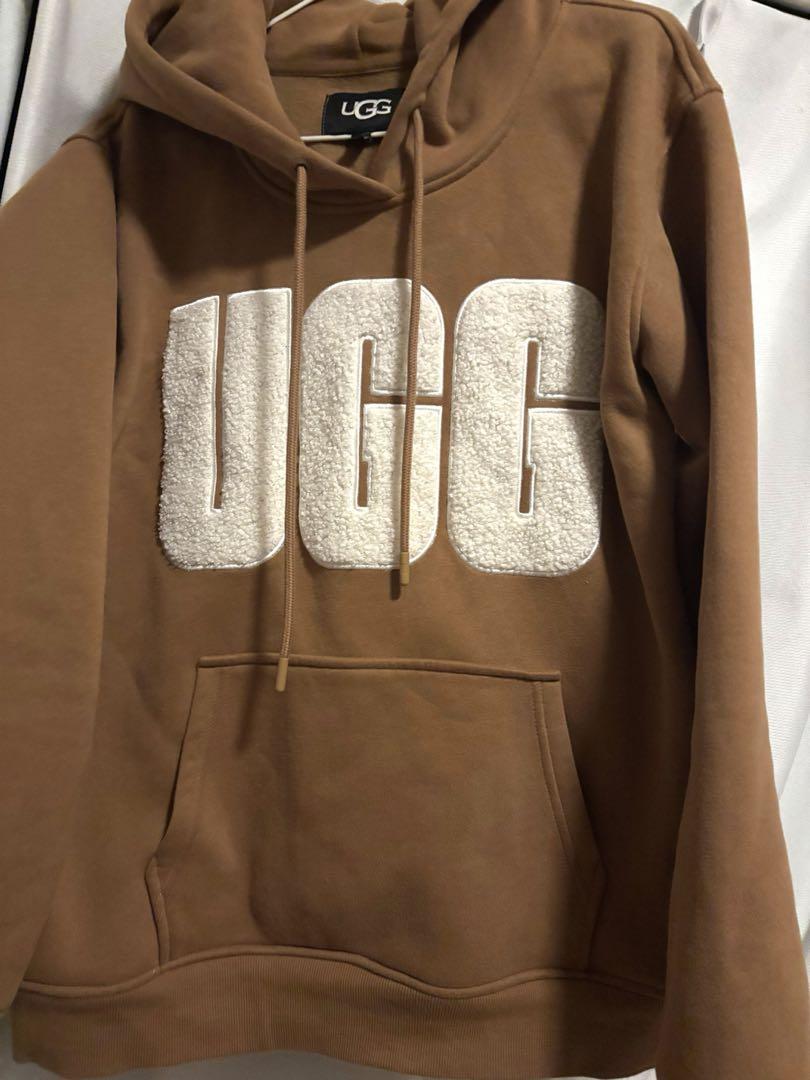 UGG ブラウン ロゴパーカー