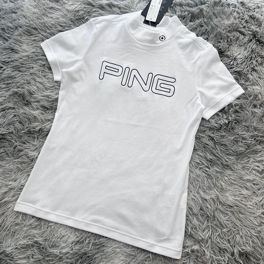 新品 PING ピン セットアップ モックネック スカート 半袖