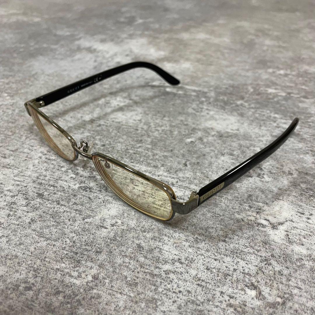 GUCCI グッチ　眼鏡　メガネ　チタン　ブラック　黒