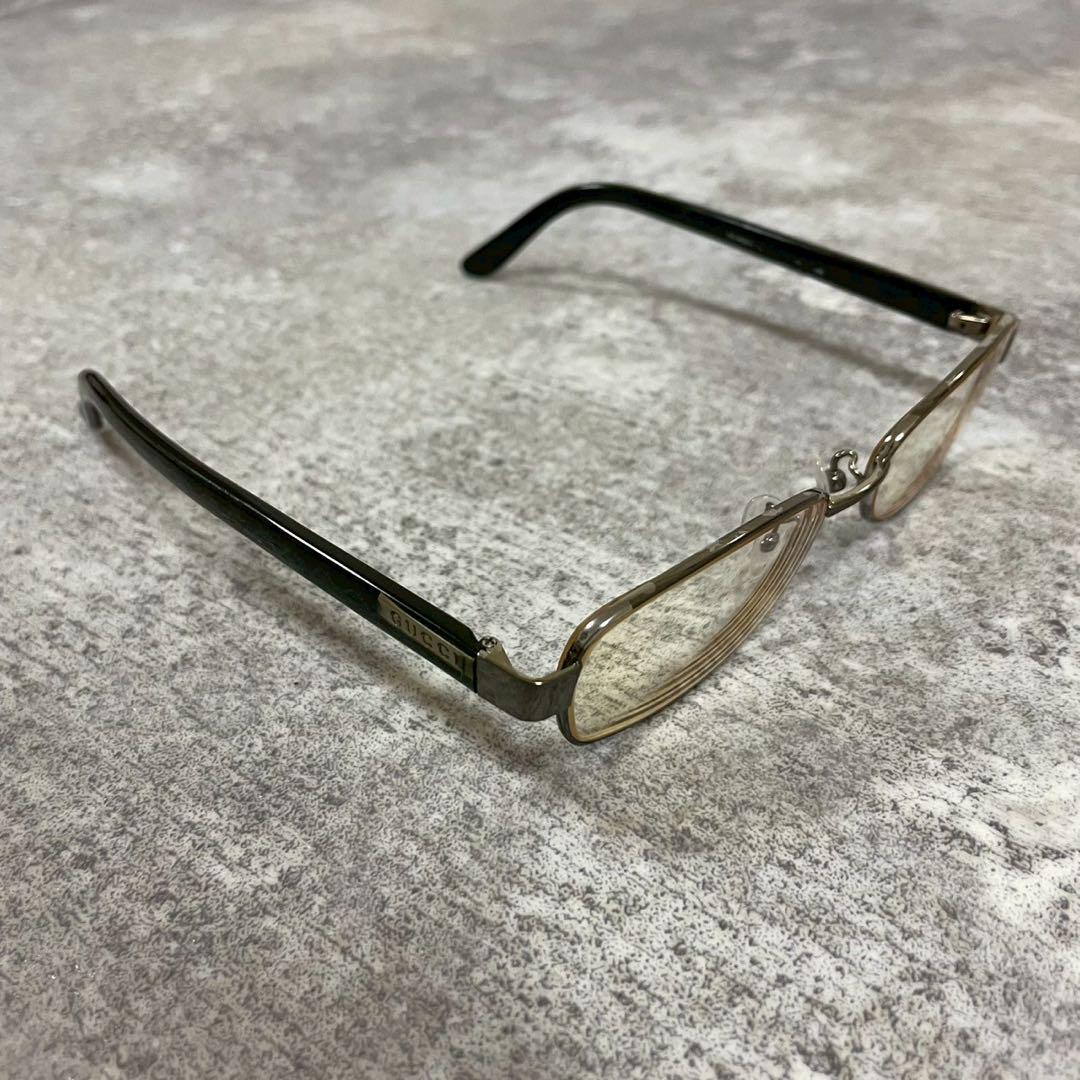GUCCI グッチ　眼鏡　メガネ　チタン　ブラック　黒