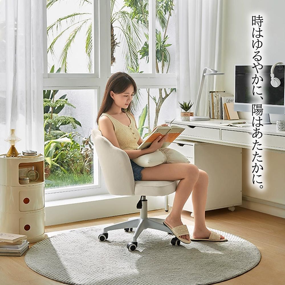 プリンセスデスクチェア 可愛い　おしゃれ 北欧 ベロア調 インテリア 椅子 イス