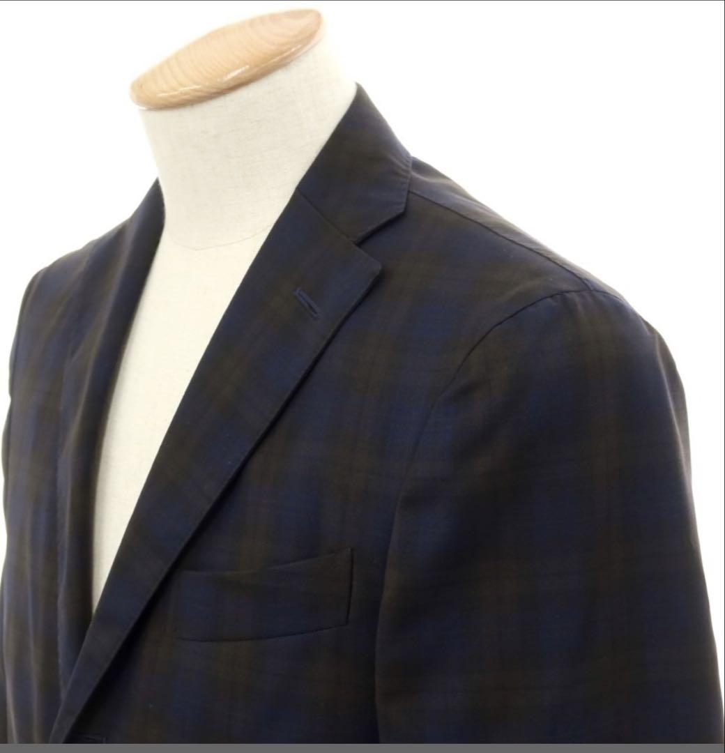BOGLIOLI DOVER チェック（ダークネイビーxダークブラウン） 44
