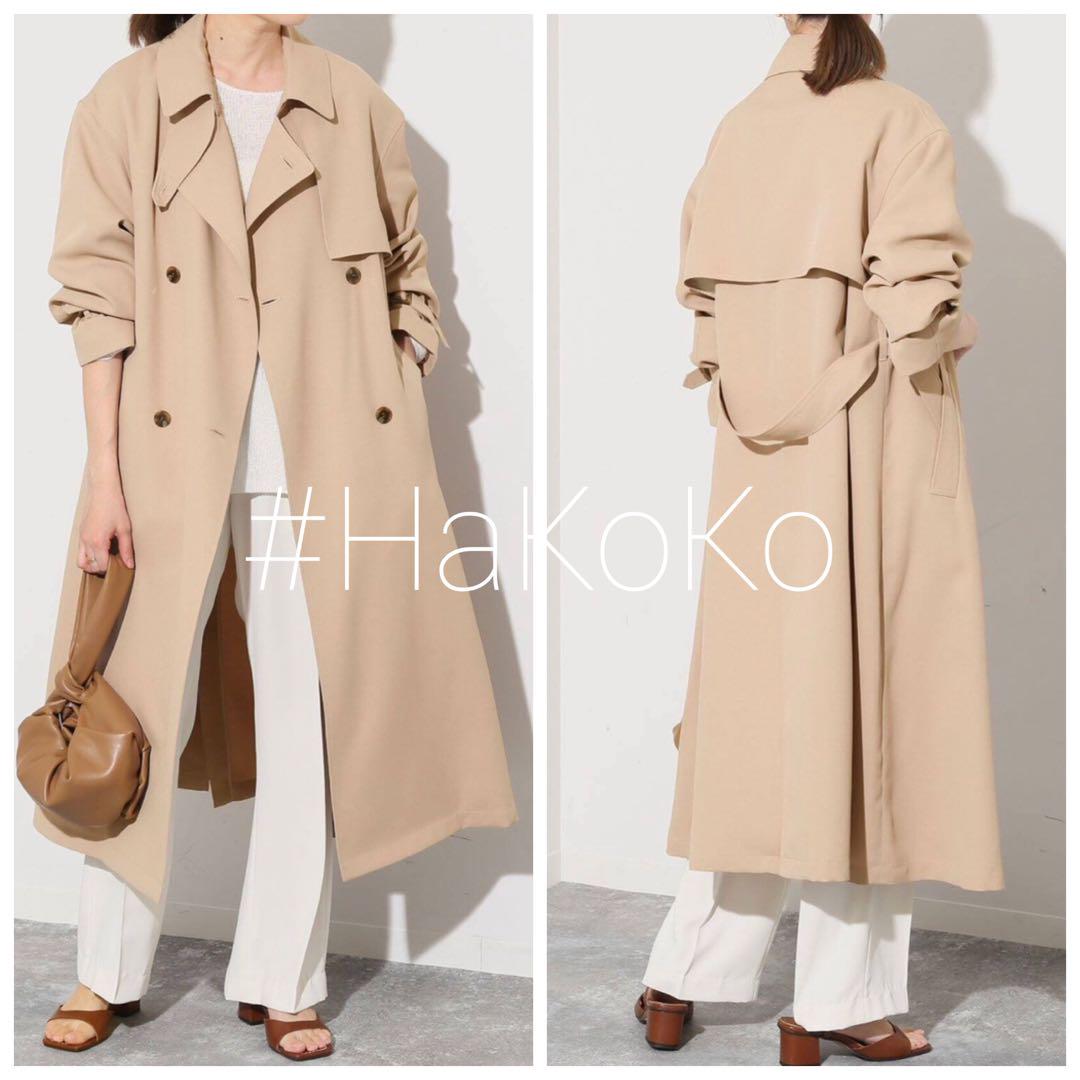 ◆新品タグ付　SLOBE IENA ウォッシャブルトレンチコート ベージュ 36