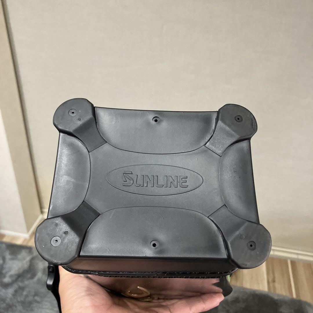 SUNLINE ロッドケース 黒/金 収納バッグ付き