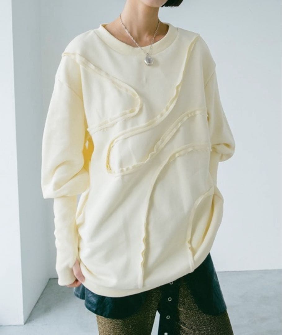 サハラ Sahara スウェット クリーム 白 長袖 MARTE SIZE sahara