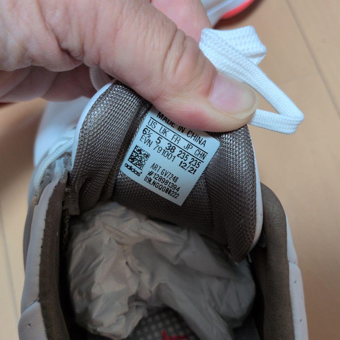 adidas ゴルフシューズ 23.5cm ホワイト/ピンク