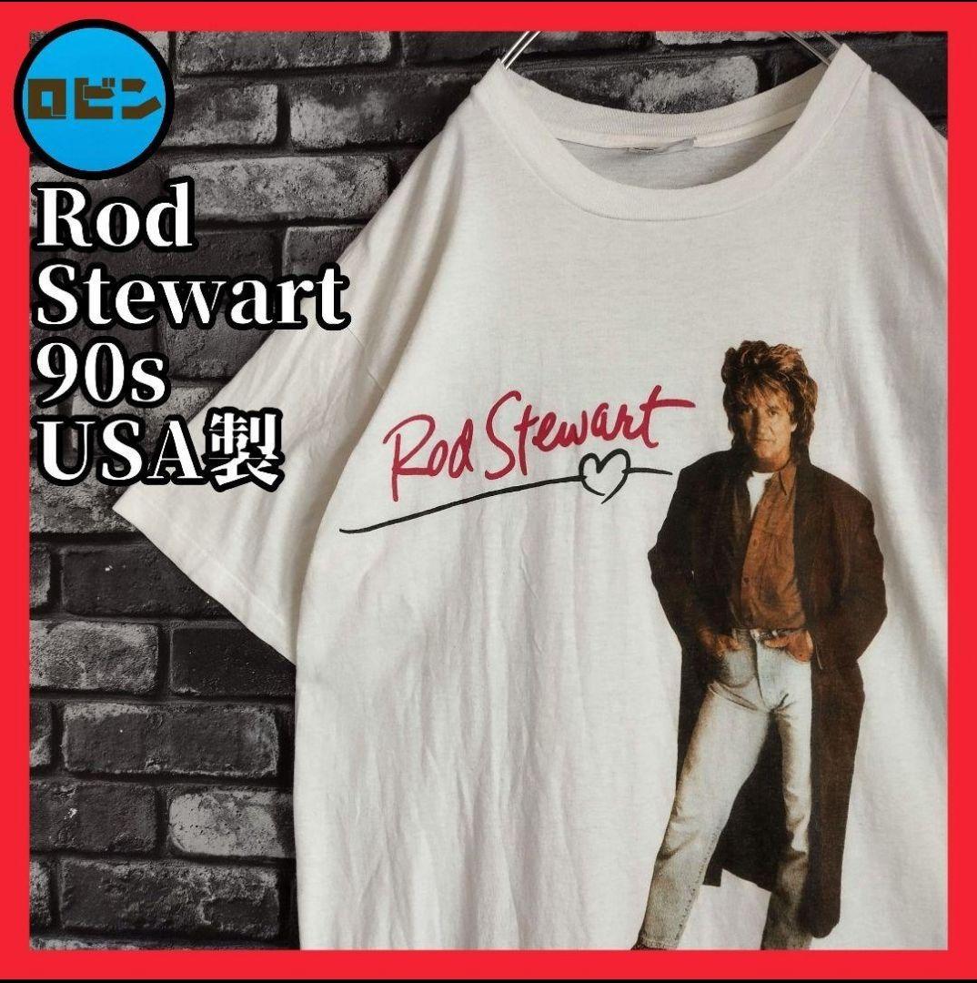 90s シングル ロッドスチュワート ツアー バンドtシャツ バンT