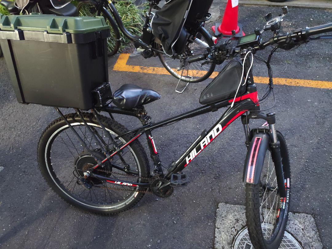Hランド 電動アシスト自転車 26インチ 黒赤 99,000円