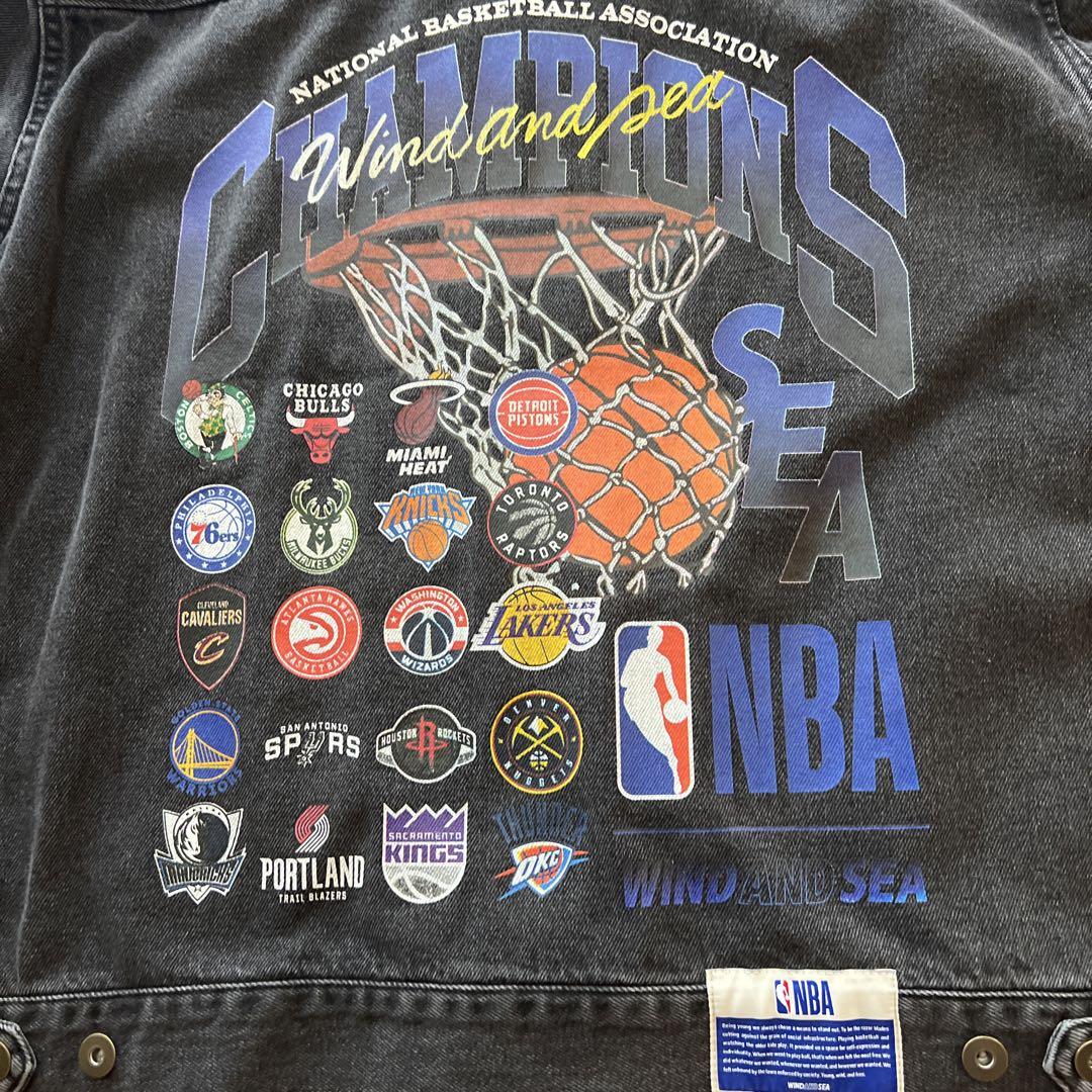 ジャケット・アウター WINDANDSEAxNBACHAMPIONSDenim JacketBlack