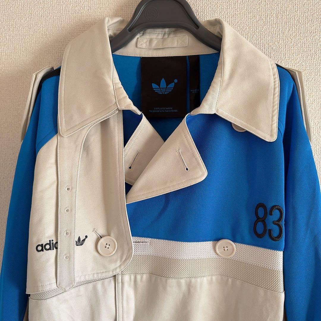 adidas originals blue version トレンチコート 新品