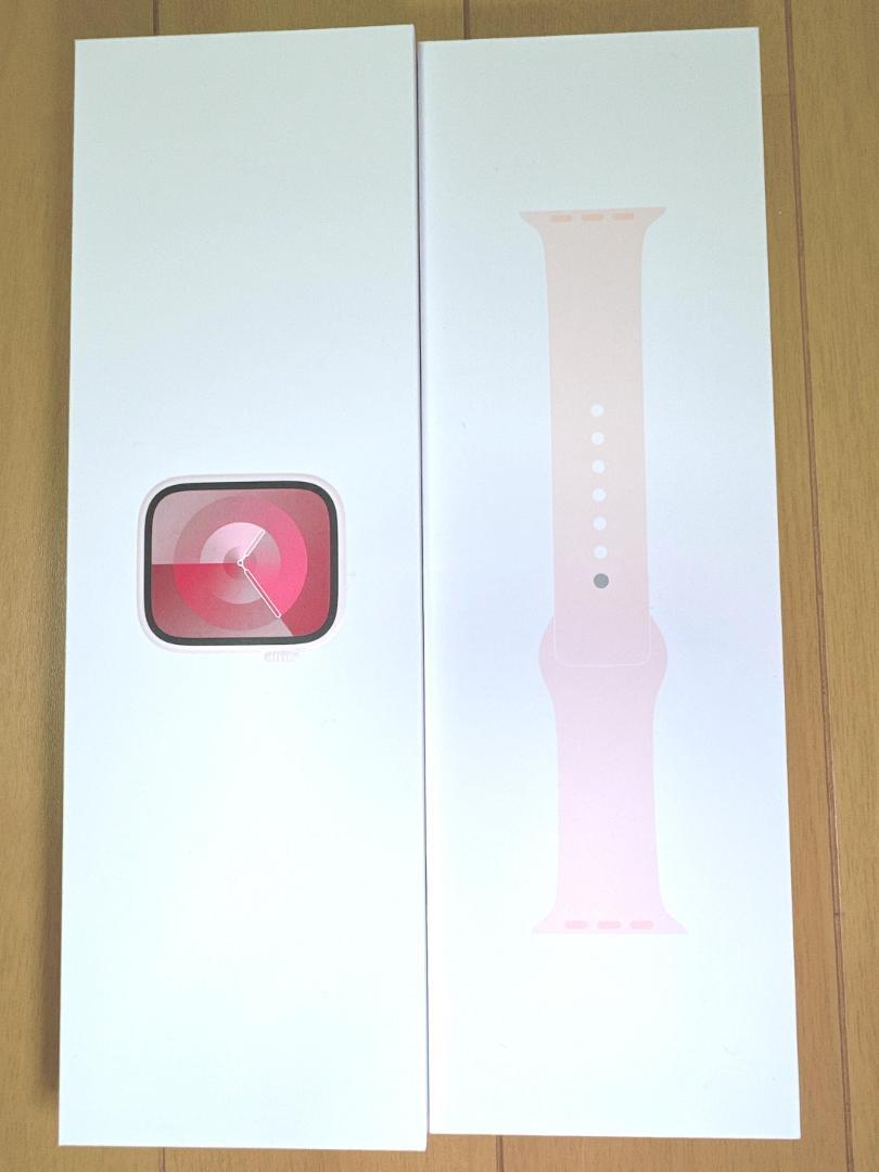 新品同様 Apple Watch 9 ピンク GPS アルミ 45mm アップル