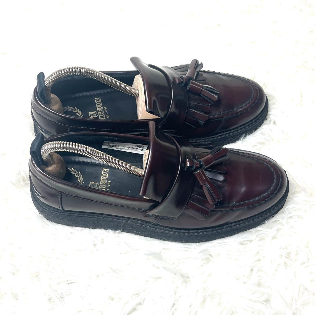 【美品】 フレッドペリー ジョージコックス タッセルローファー 23.0cm