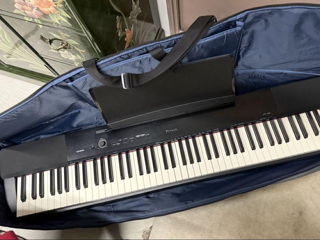 CASIO Privia 電子ピアノ PX150 ブラック 専用ケース付き PX-150 | Privia | 電子楽器 | CASIO