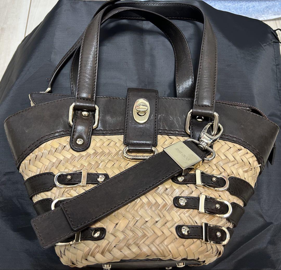 【JIMMY CHOO】ジミーチュウ カゴバッグ 5,100円