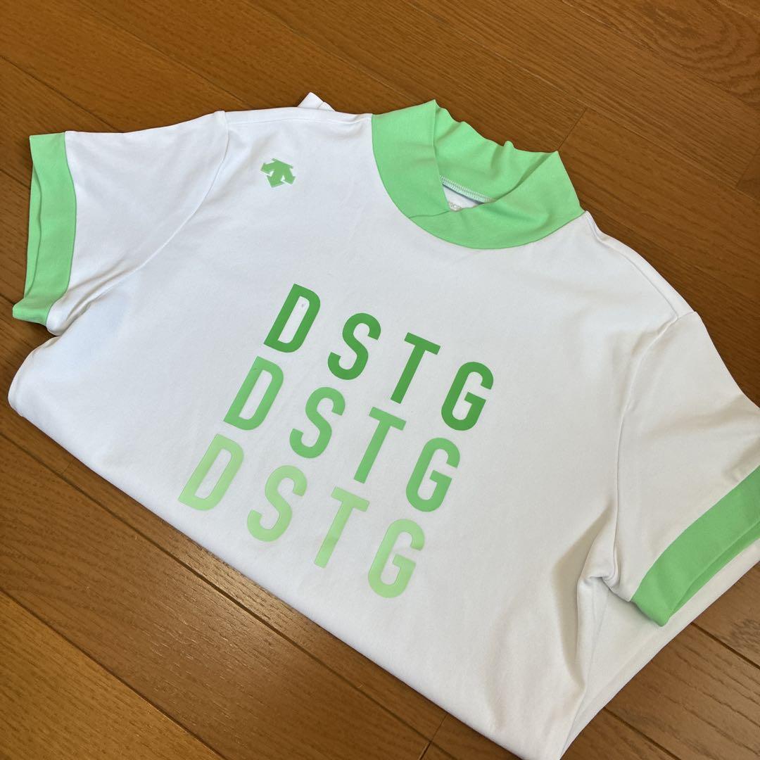 DESCENTE GOLF DSTGロゴ ポロシャツ Lサイズグリーン