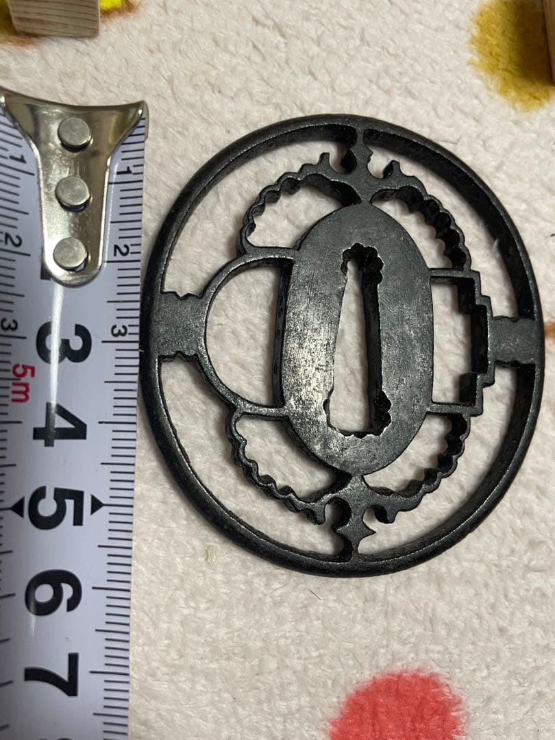 鍔 鉄地鍔 時代物 武具 鍔 鉄地鍔 時代物 武具