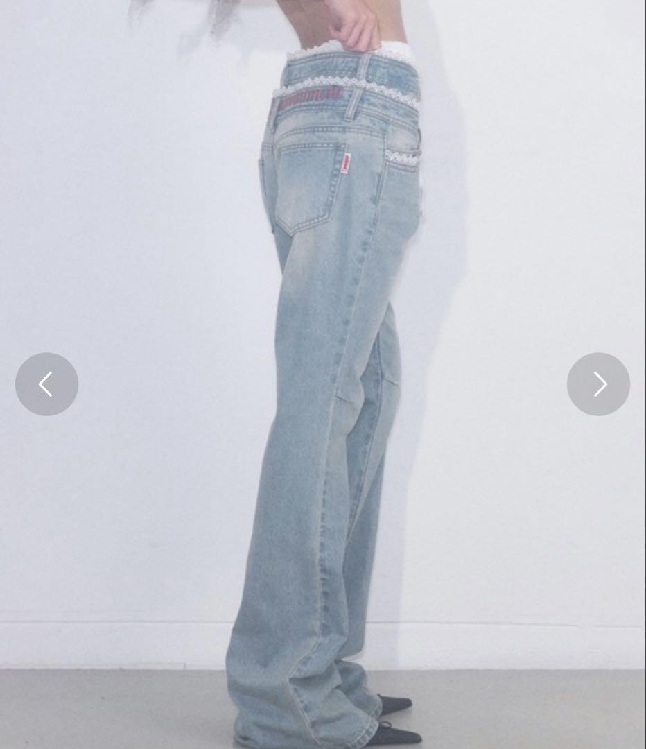 パンツ SCULPTOR DOUBLE Waist BootsCut Denim