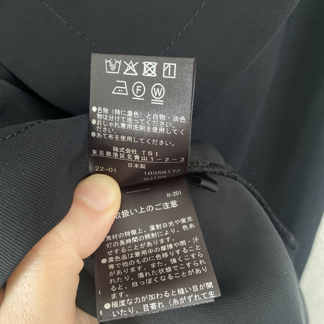 【美品】LE PHIL ルフィル セーラーカラーブラウス ブラック