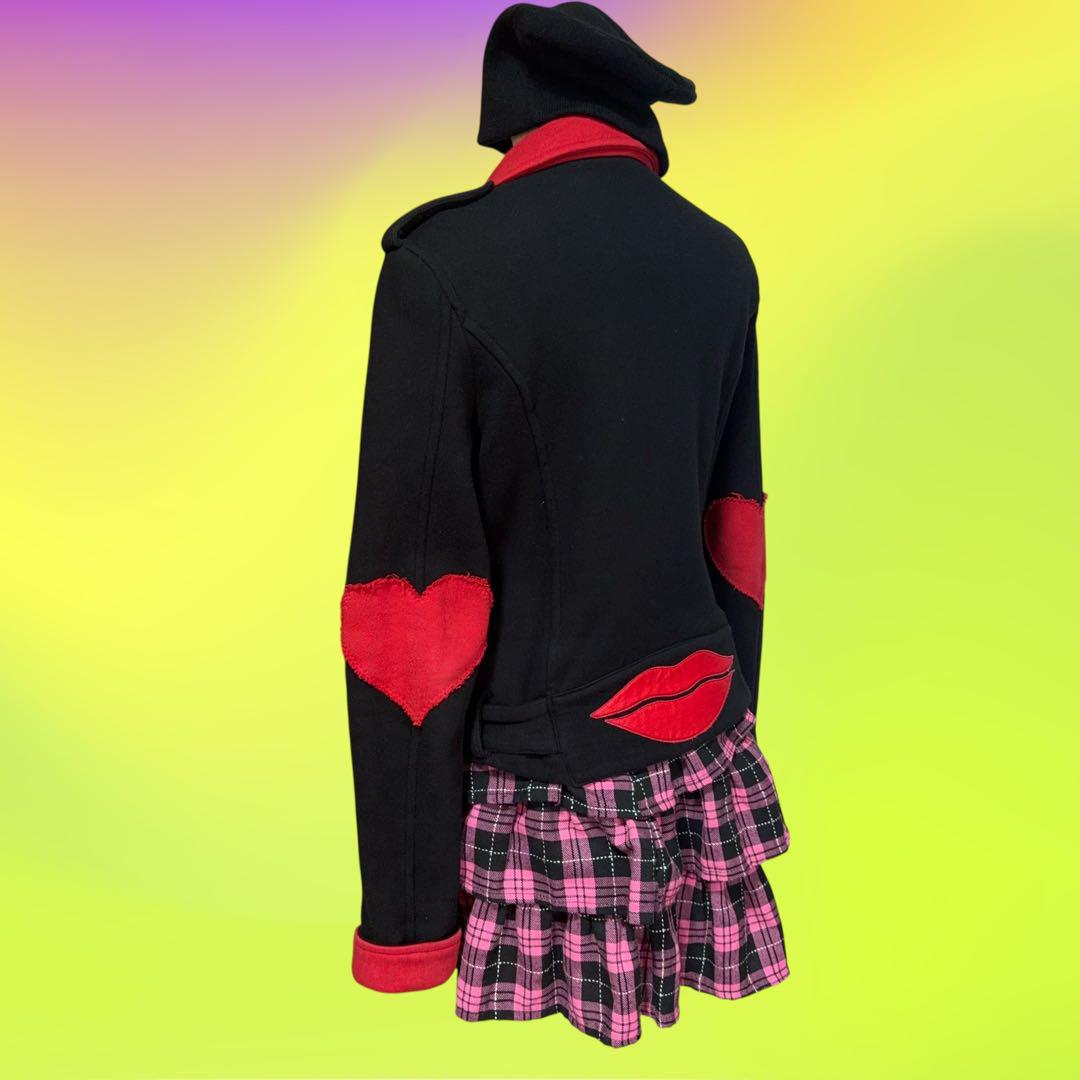 希少 YAZBUKEY 00s ハート 唇 ライダース NANA PUNK