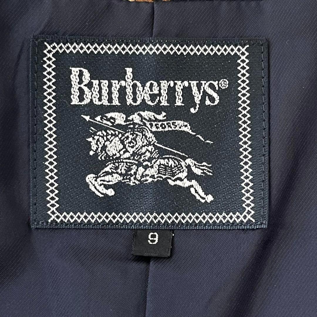 希少 Burberrys ジレ 総柄 M ネイビー