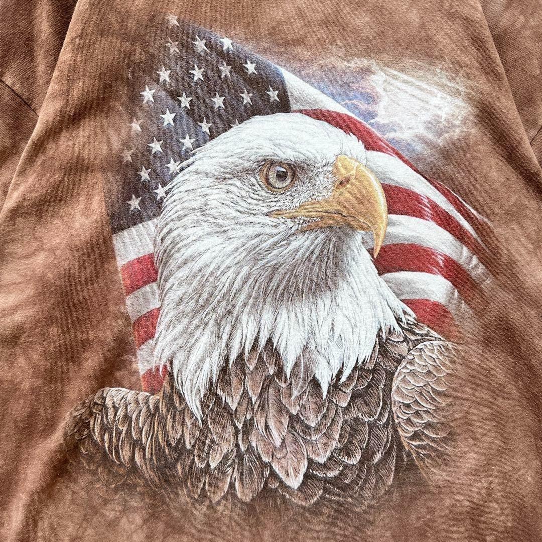 【THE MOUNTAIN】古着Tシャツ半袖メンズXLアメリカブラウン