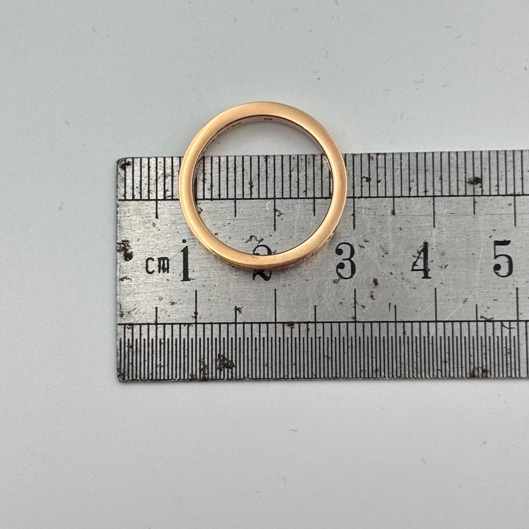 ☆Tiffany & Co. K18金ゴールドリング ダイヤモンド付き14号