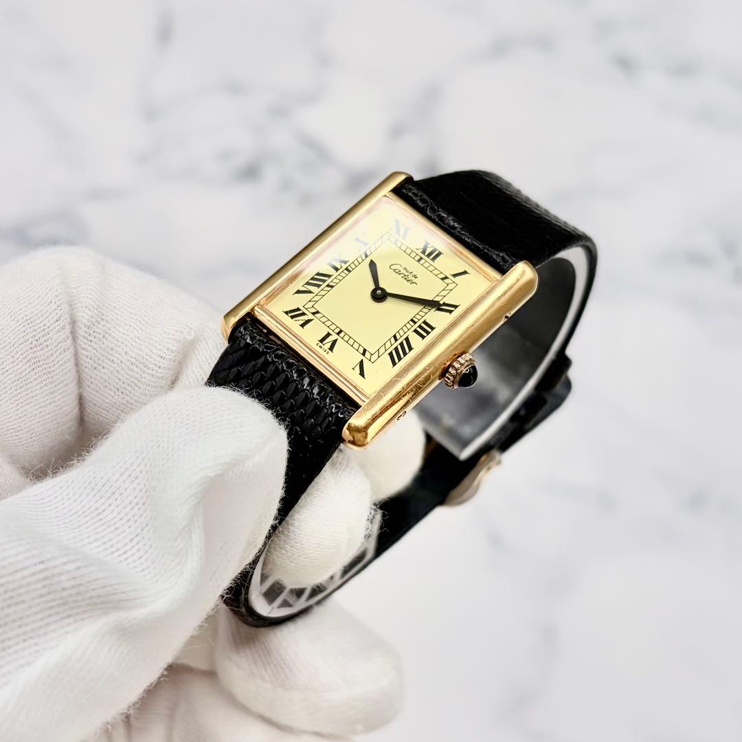 【極美/良稼働】カルティエ マストタンク LM 手巻 純正尾錠 ローマン文字盤 【極美/良稼働】カルティエ マストタンク LM 手巻 純正尾錠 ローマン文字盤