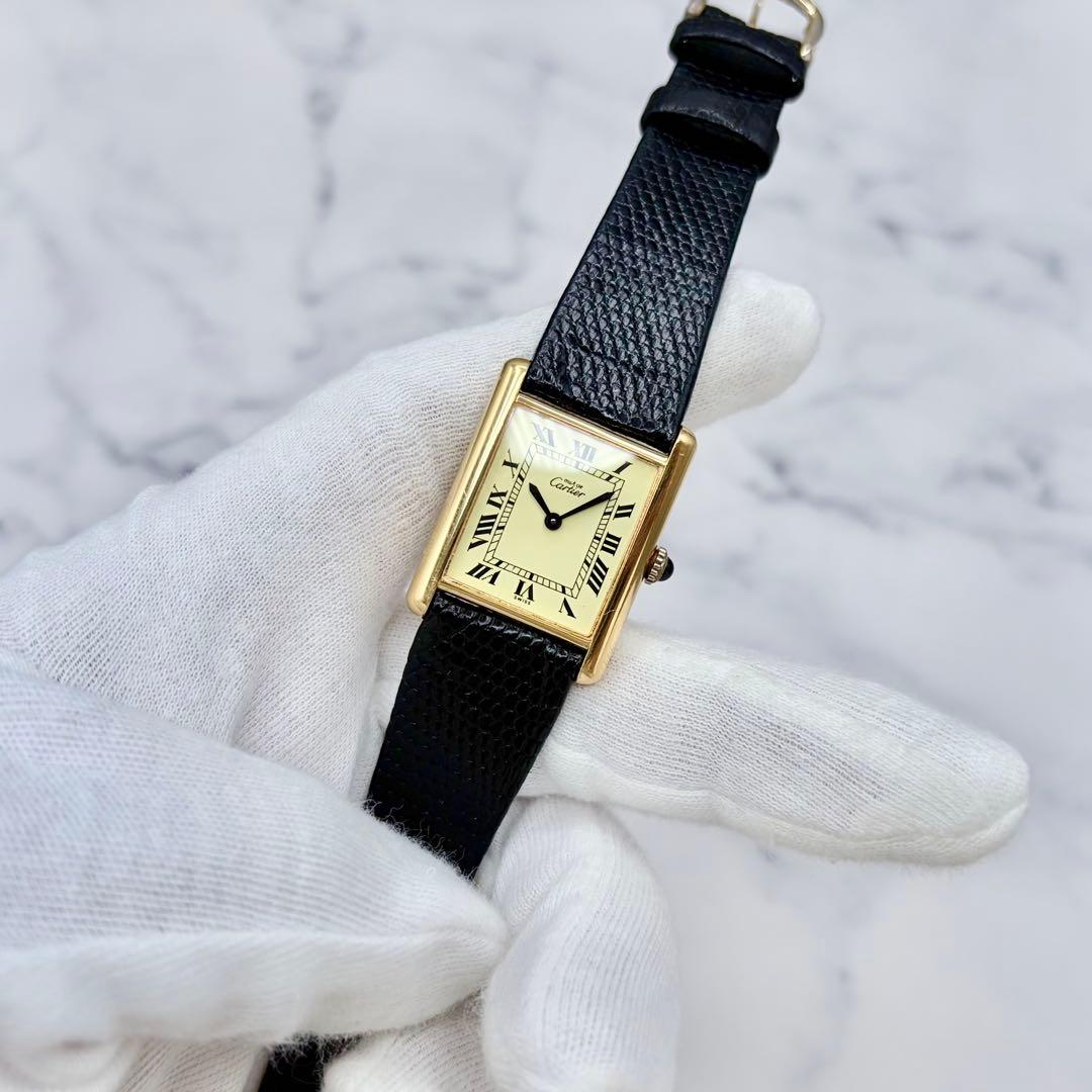 【極美/良稼働】カルティエ マストタンク LM 手巻 純正尾錠 ローマン文字盤 【極美/良稼働】カルティエ マストタンク LM 手巻 純正尾錠 ローマン文字盤