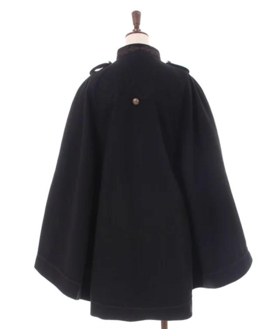 axes femme ダブルボタンケープコート