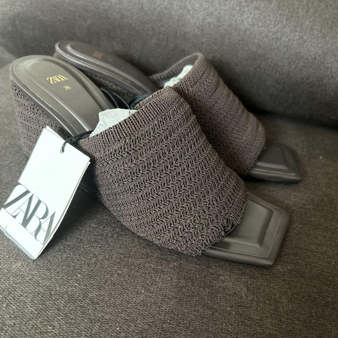 ZARA ブラウン ウェッジサンダル 約5cmヒール新品未使用タグ付8990円 5,555円