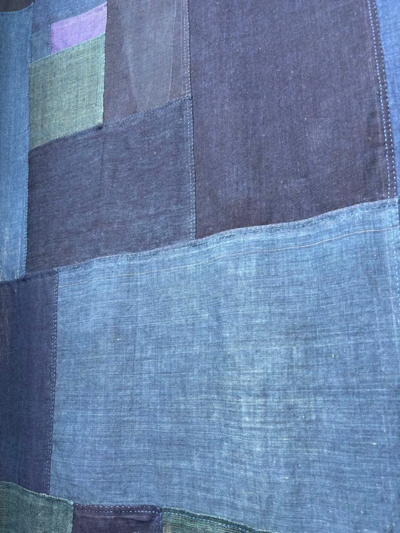 藍染古布のポジャギ 181×102㎝ 藍染古布のポジャギ 181×102㎝