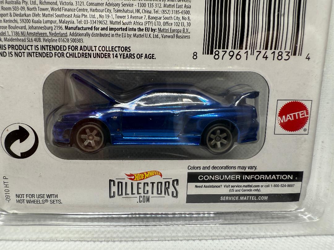 ホットウイール RLC ニッサン スカイライン GT-R R34