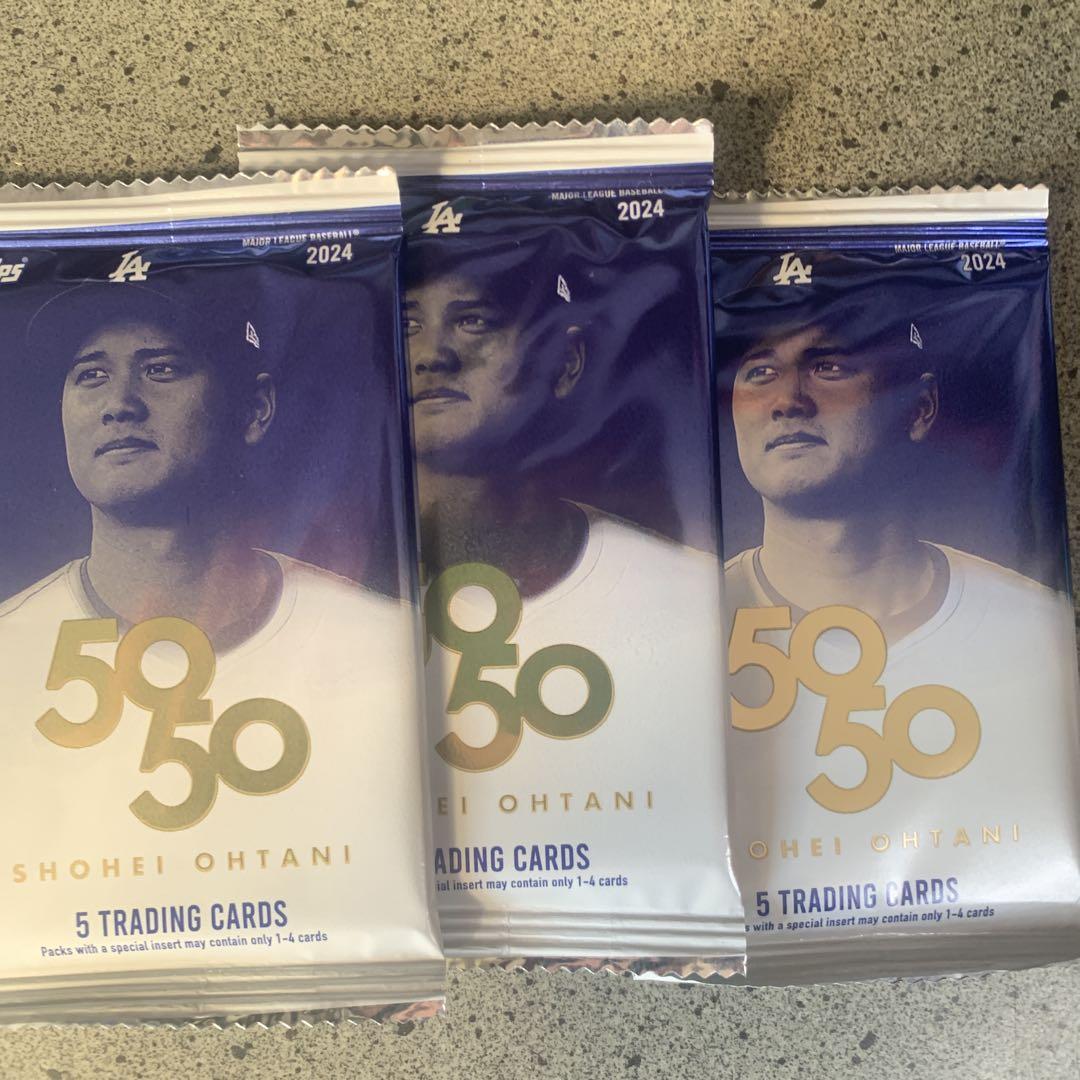 topps 50/50 未開封　大谷翔平 dodgers mvp