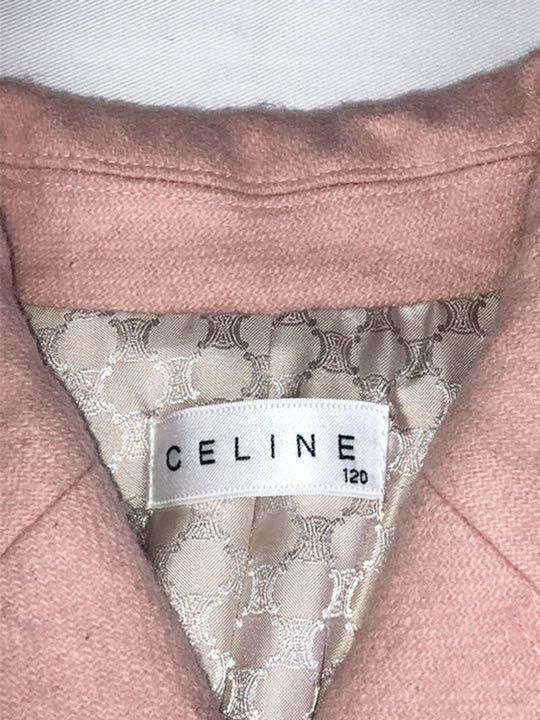 即納 セリーヌ 女の子用 ピンク 上品 アウター xO4NJ-m71325055330 CELINE コート 120 新作入荷