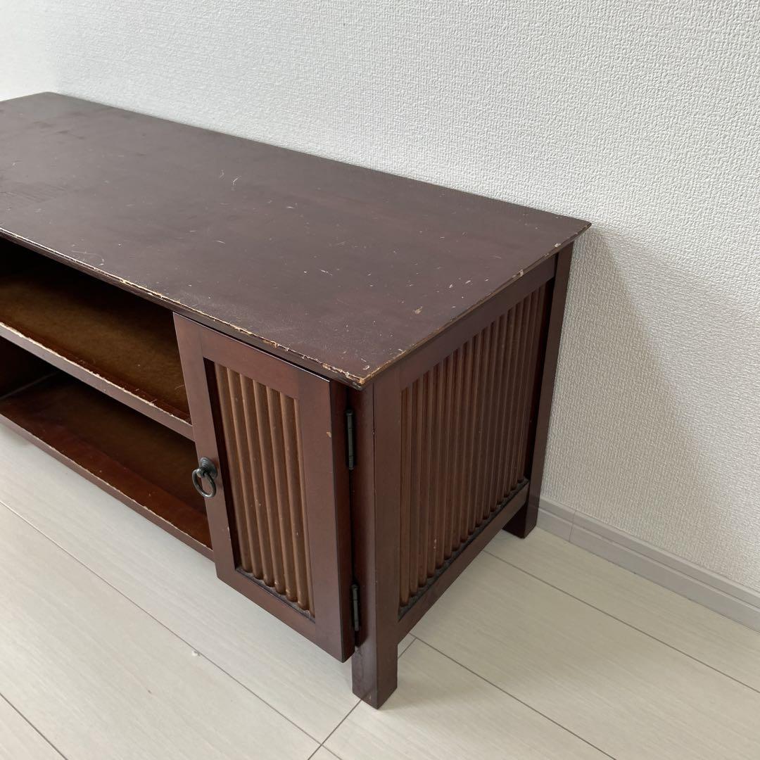 ダークブラウン 木製 テレビ台　アジアン家具　インドネシア製