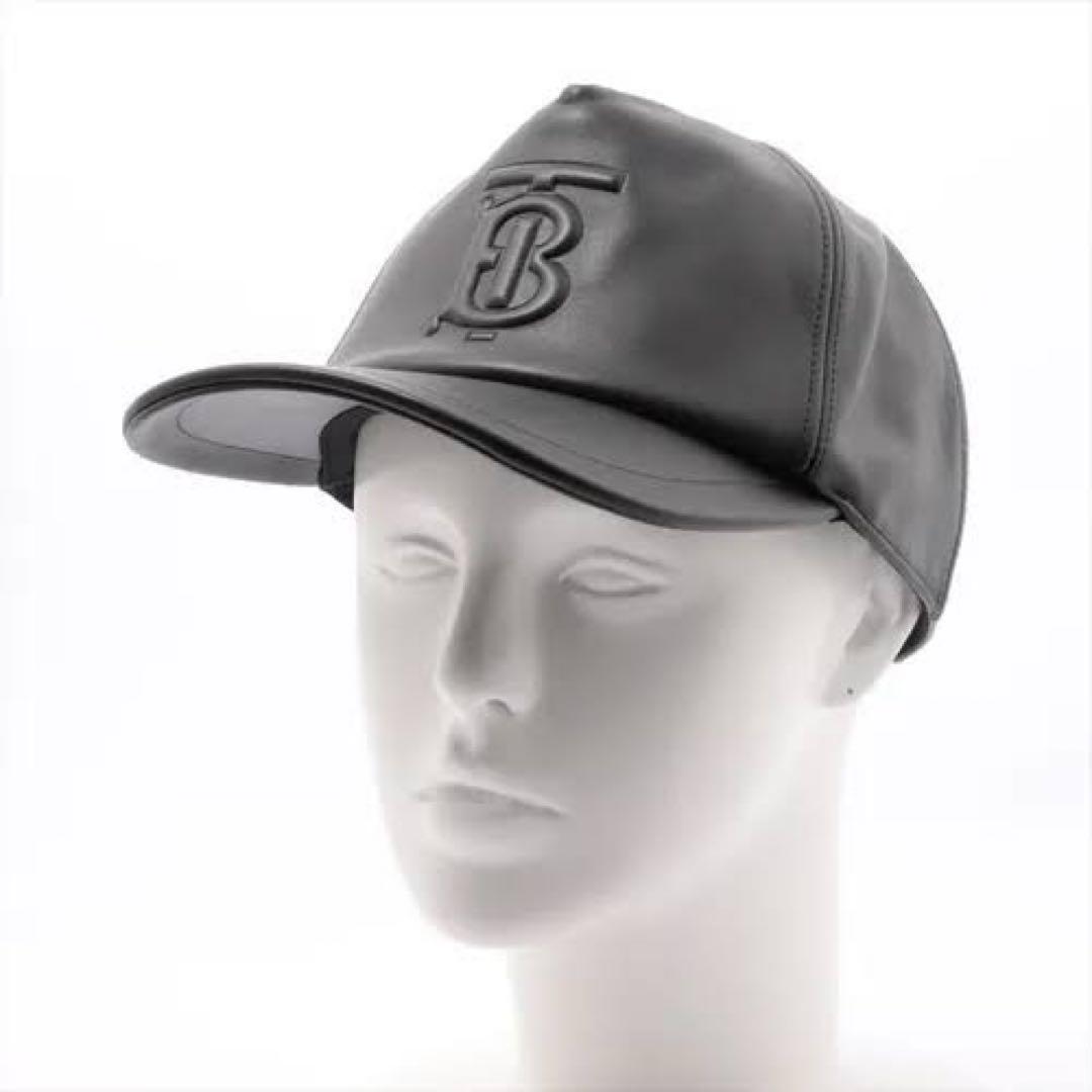 【新品】BURBERRY レザー キャップ バーバリー