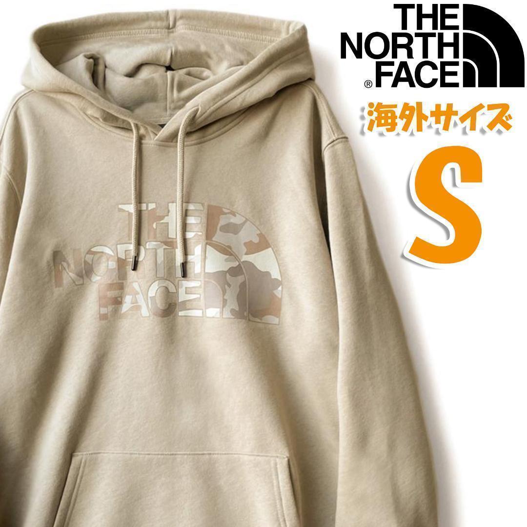 ノースフェイス パーカー メンズ 海外S 日本M相当 ベージュ 新品camo