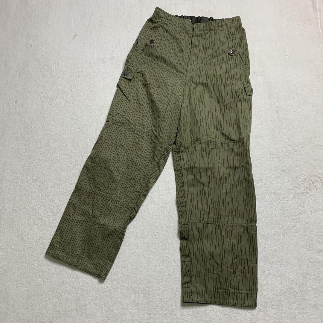 80年代 NVA 旧東ドイツ軍 レインドロップカモ カーゴパンツ ミリタリー