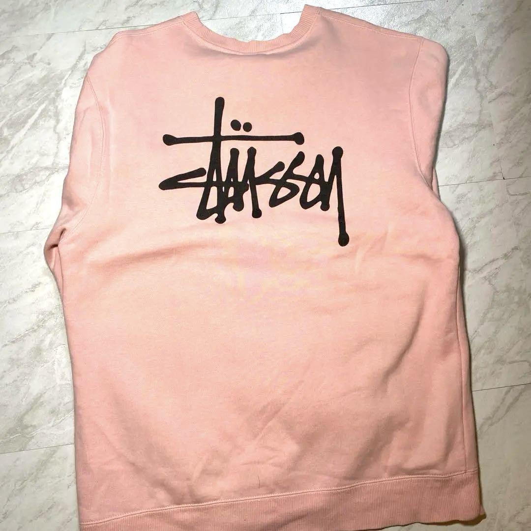 Stussy ピンク ロゴスウェット 美品】STUSSY ステューシー スウェット トレーナー ピンク