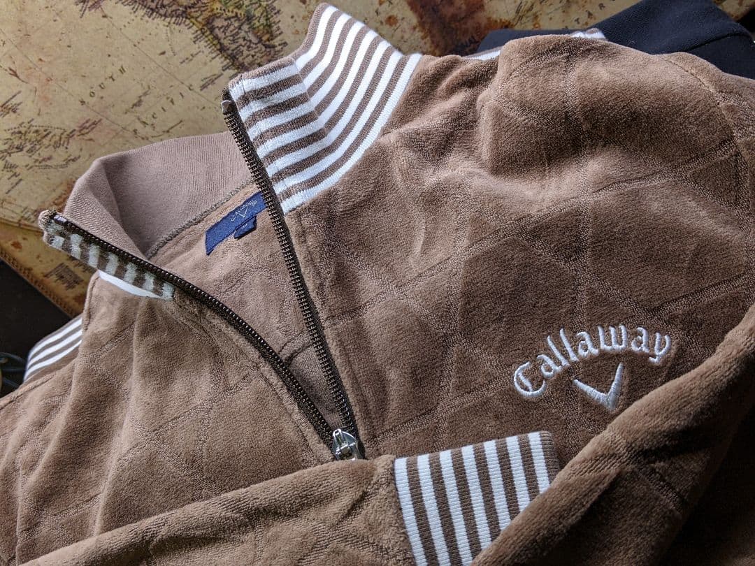 最前線の 即完 入手困難 キャロウェイ ゴルフ ベロア ジャケット