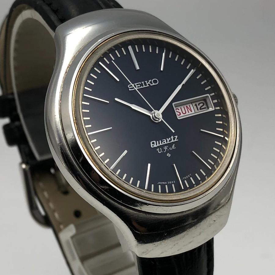 【精度良好・ネイビー文字盤】SEIKO V.F.A. 1974年製 クォーツ